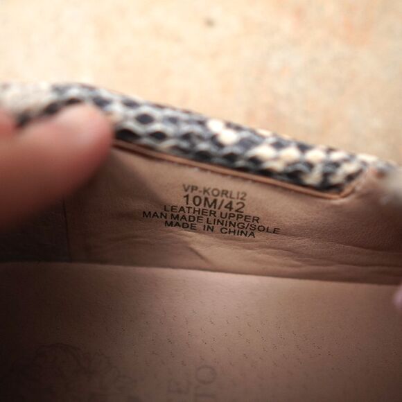 Vince Camuto Snake Print Slip On Sneakers Platform Skater Shoes Size 10 - Picture 6 of 12